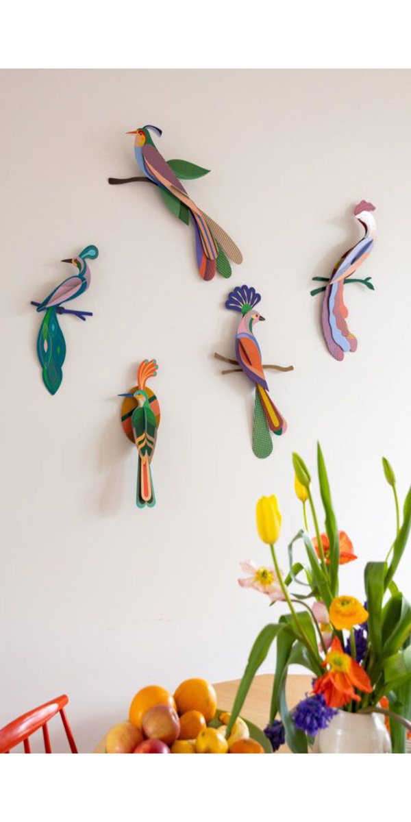 Wanddeko Papier 'Exotischer Vogel'