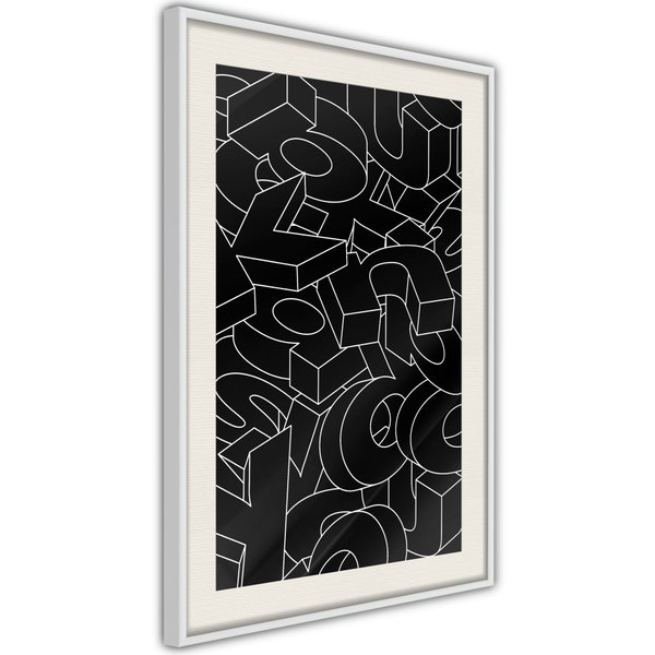 Poster 'Scattered Letters'