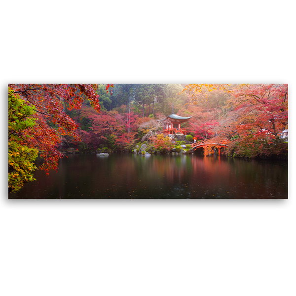 Kunstdruck auf Leinwand 'Pavilion Autumn Serenity'
