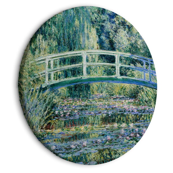 Rond schilderij 'Monet's Jpn Bridge'