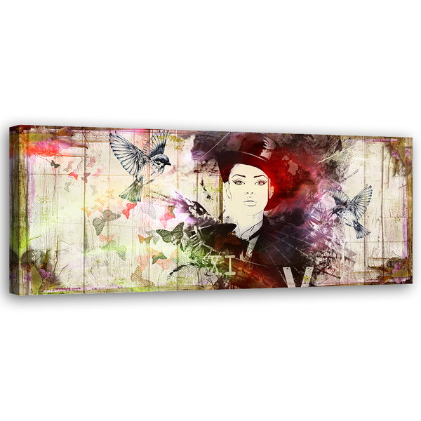 Kunstdruck auf Leinwand 'Whimsical Flight of Imagination'
