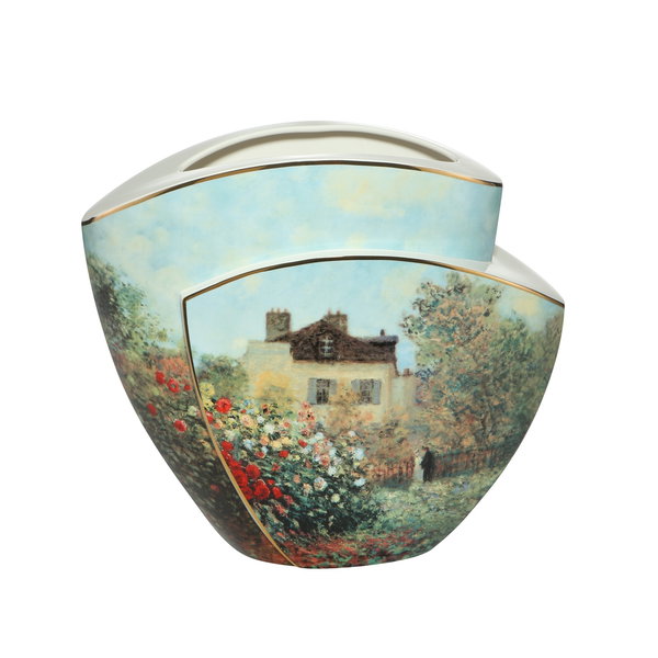 Vaso porcellana 'Idyllic Impression' di Claude Monet 33x29x16,5cm