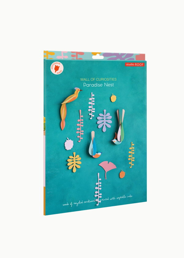 Wanddeko Papier 'Tropenvögel-Set'