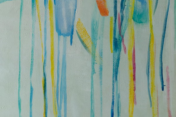 Großzügig aufgetragene Farben