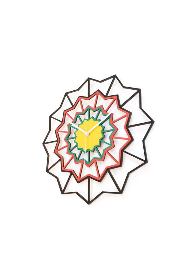 Wanduhr 'Chevron Africa'
