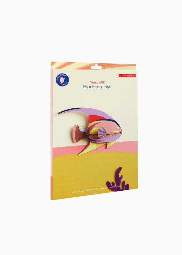 Wall deco 3d of cardboard 'Abstract Fish Decor'