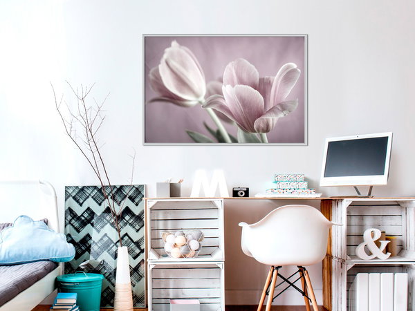 Poster 'Pastel Tulips I'