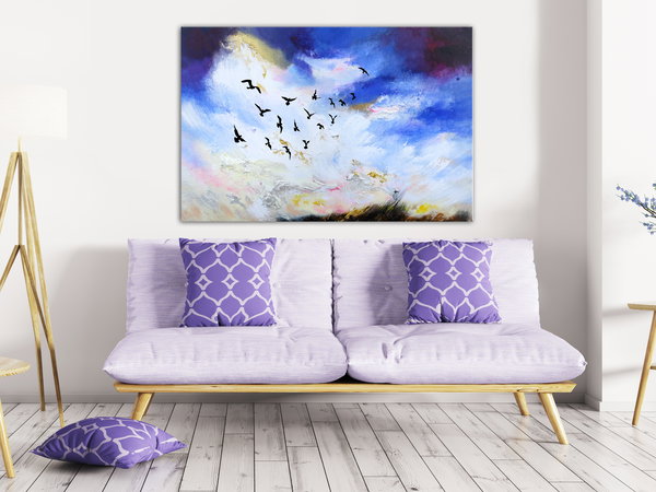 Kunstdruck auf Leinwand 'Autumn Is Coming Wide'