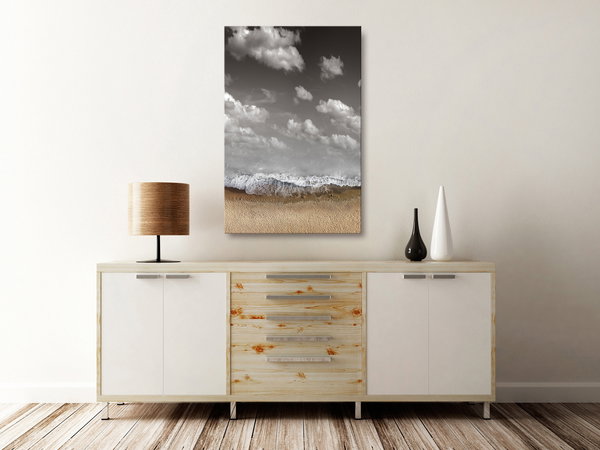 Kunstdruck auf Leinwand 'Sky Wave Vertical'