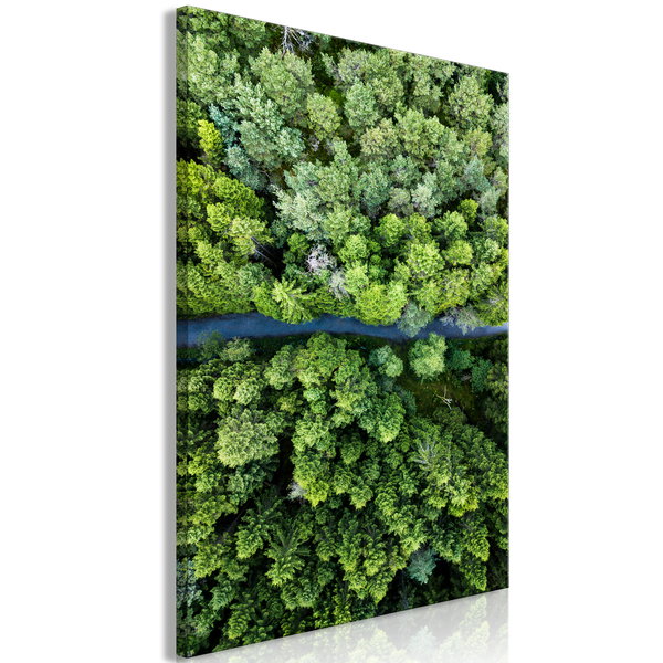 Impression sur toile 'Road Through Forest Vertical'