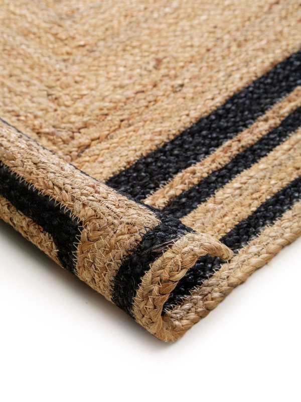 Design Juteteppich Jutta Schwarz