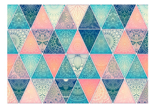 Selbstklebende Tapete 'Oriental Triangles'