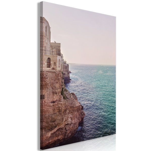 Kunstdruck auf Leinwand 'Turquoise Coast Vertical'