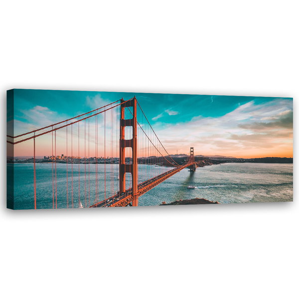 Kunstdruck auf Leinwand 'San Francisco Golden Gate'