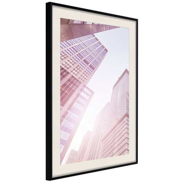 Poster 'Steel and Glass (Pink)'