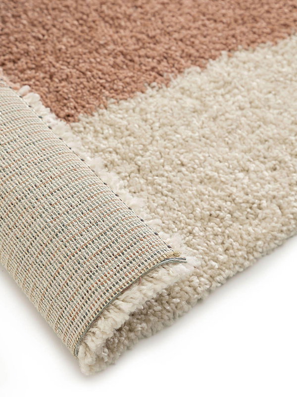 Design Hochflorteppich Louise Bunt