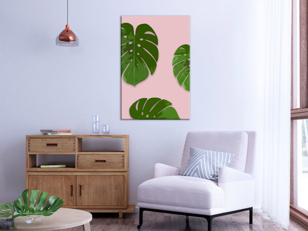 Kunstdruck auf Leinwand 'Exotic Fragment Vertical'