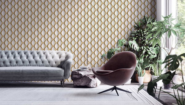 Tapete 'Shining Suns' 53x1005cm