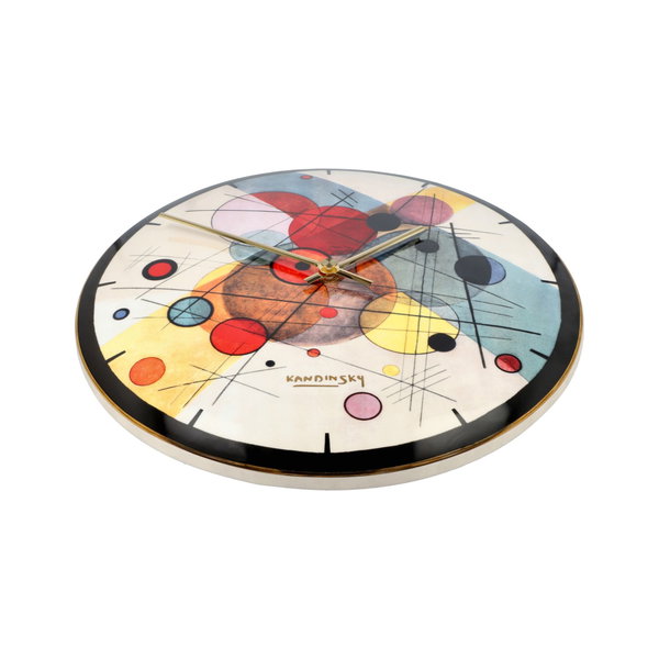 Porzellan Wanduhr 'Kandinsky Circles' von Wassily Kandinsky