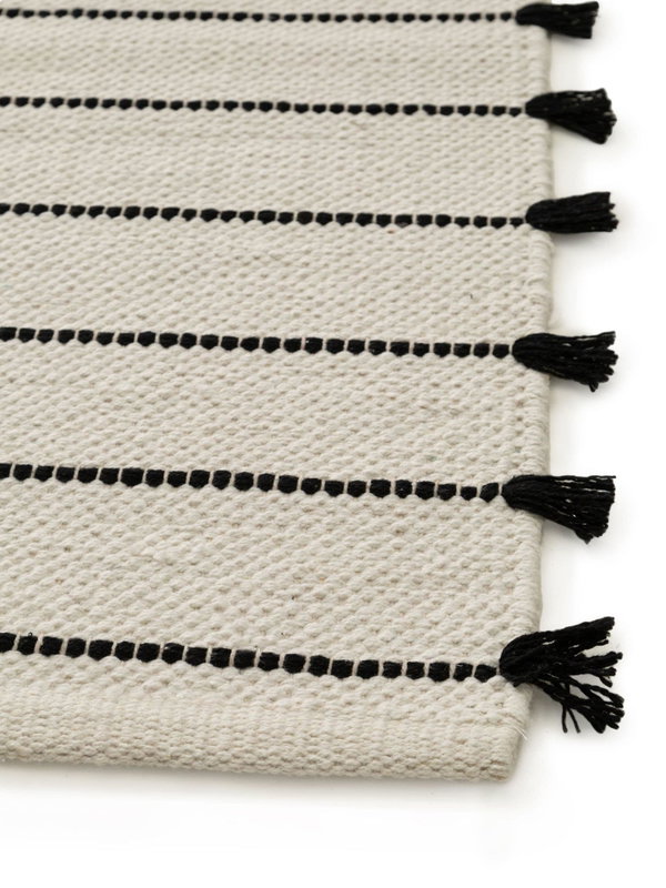 Design Baumwollteppich Bo Beige