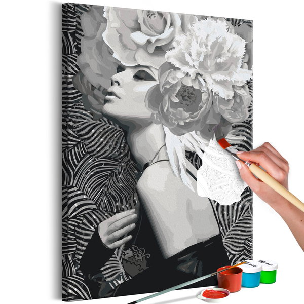 Malen nach Zahlen für Erwachsene 'Silver Princess'