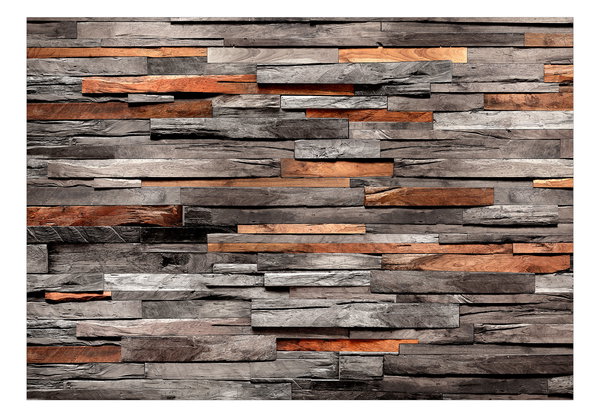 Selbstklebende Tapete 'Cedar Smell (Grey and Brown)'