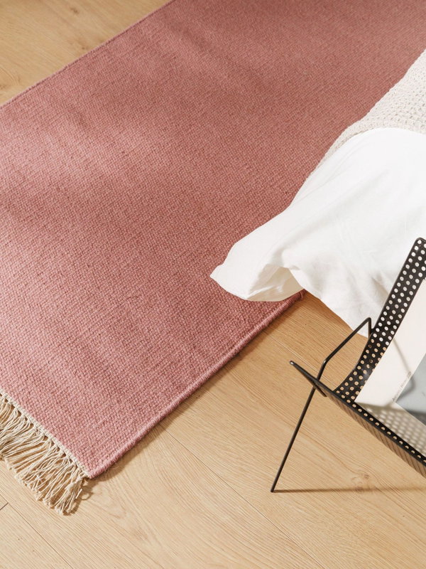 Design Wollteppich Liv Rosa
