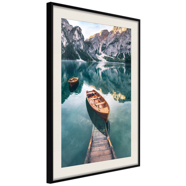 Poster 'Boats In Dolomites'