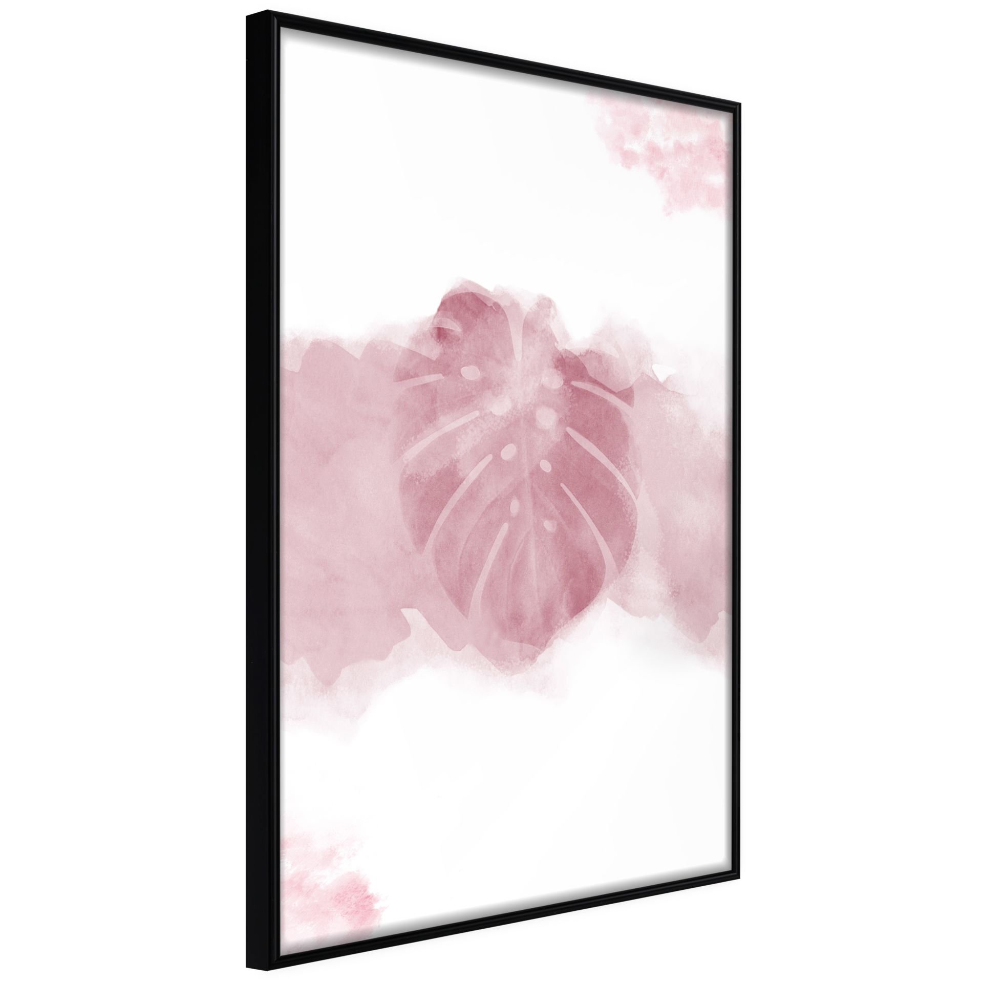 Affiche fleurs plante et purete avec cadre noir 40x60 cm