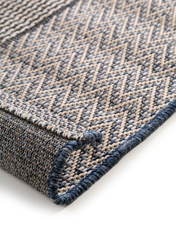 Design In- &amp; Outdoor-Teppich River Beige/Blau