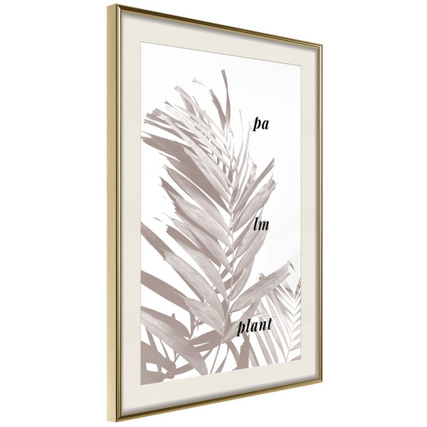 Poster 'Beige Palm'