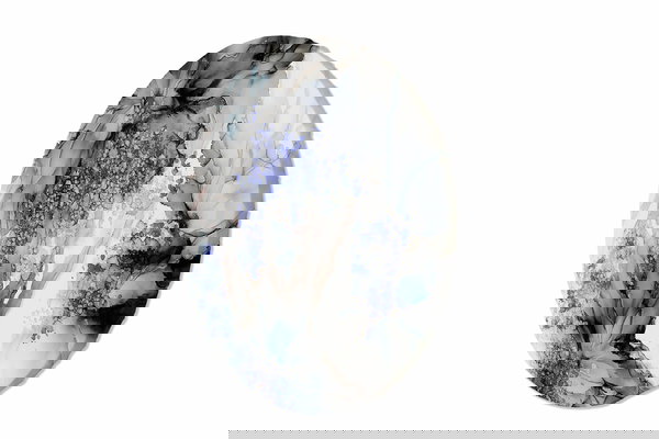 Pintura redonda 'Misty Morning'