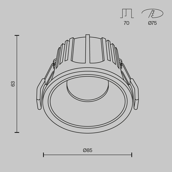 Lampa Sufitowa 'Alfa 58'