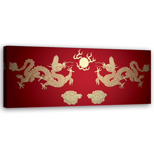 Kunstdruck auf Leinwand 'Dragons of Celestial Harmony'