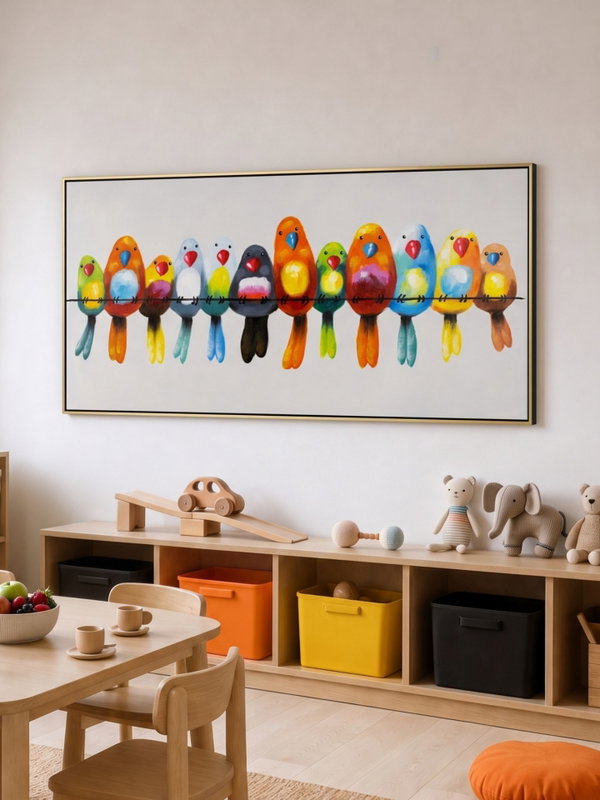 Handpainted Painting 'Friends for Life' | incl. certificate of authenticity