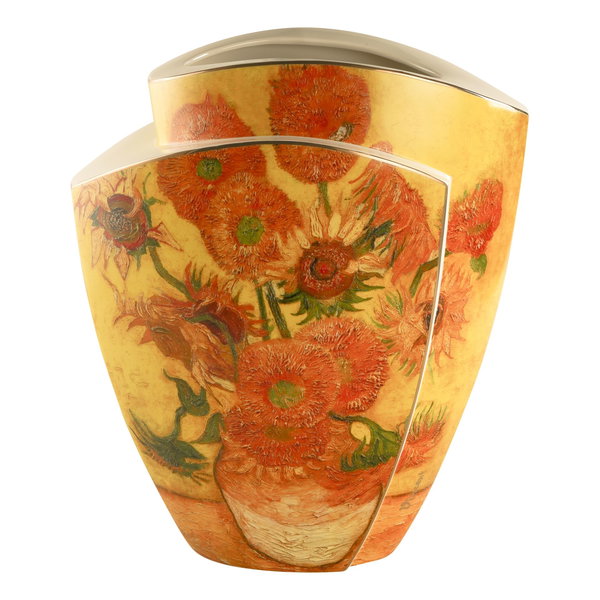 Porzellan Vase 'Golden Sunflower Elegance' von Vincent van Gogh 21x43x36cm