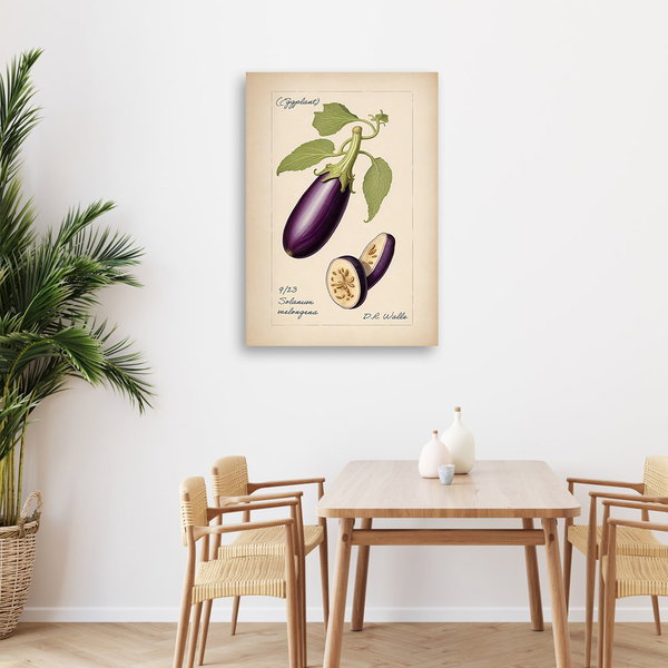 Kunstdruck auf Leinwand 'Eggplant'