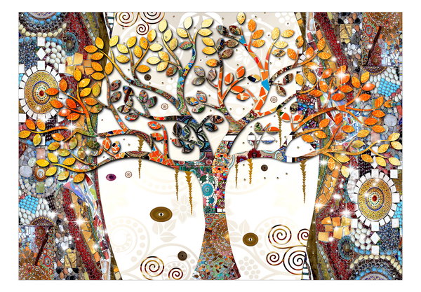 Tapete 'Decorated Tree'