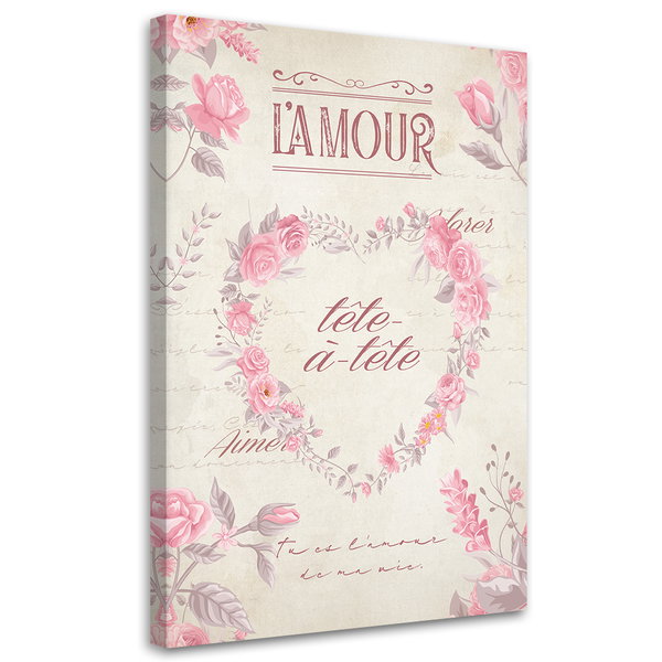 Canvas Poster 'Tu es l'amour de ma vie'