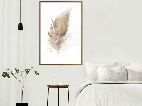 Poster 'Lost Feather (Beige)'