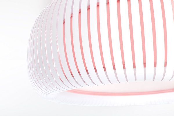 Suspension luminaire 'Oblo Blush Glow 1'