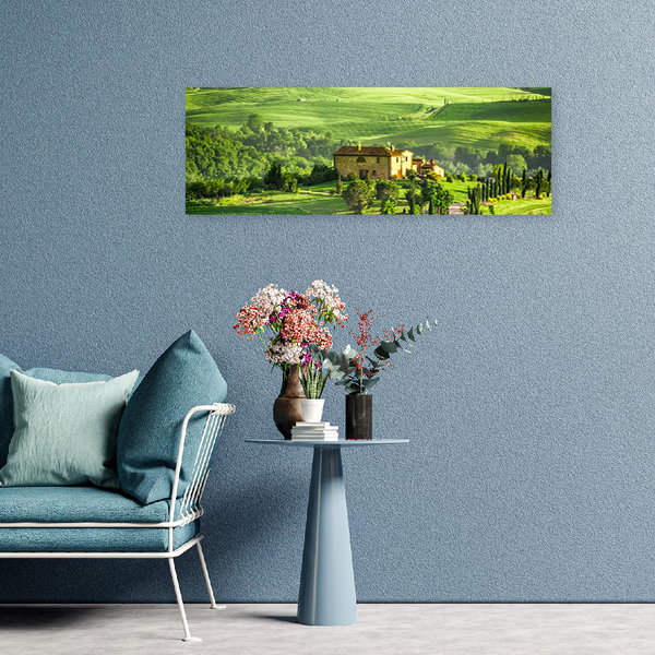 Kunstdruck auf Leinwand 'Tuscan Hills Verdant Bliss'