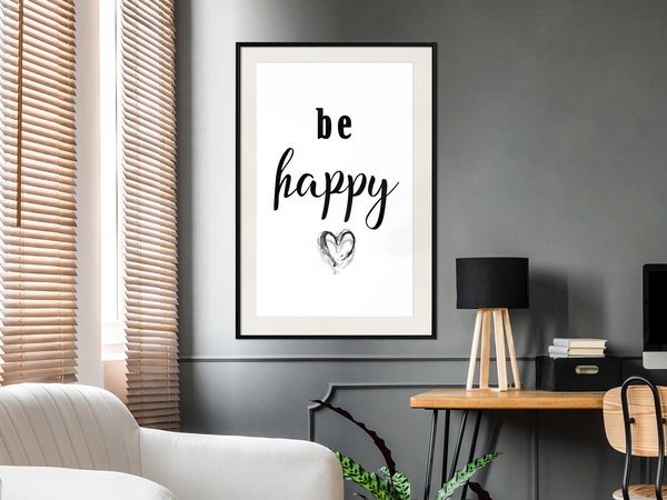 Poster 'Be Happy'