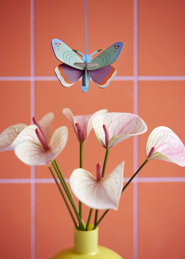 Hängende Deko 'Gepunkteter Schmetterling'