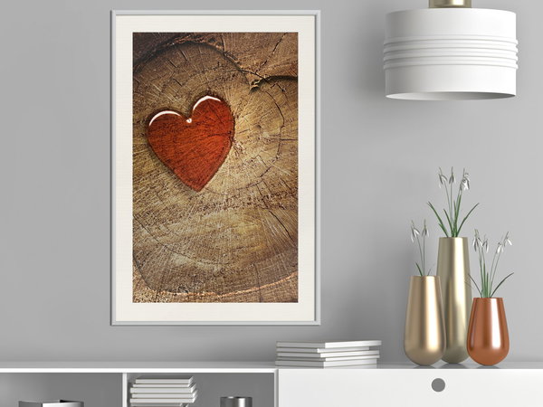 Poster 'Carved Heart'