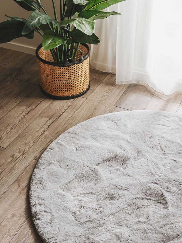 Design Fellteppich Dave Grau