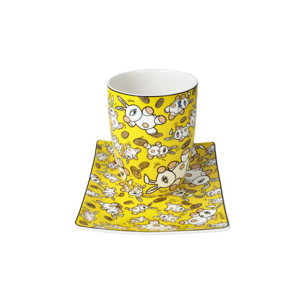 Goebel Becher mit Untertasse 'Magic Bunnies'