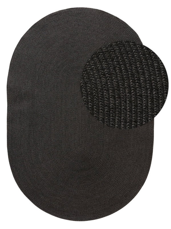 Design In- &amp; Outdoor-Teppich Nandi Schwarz