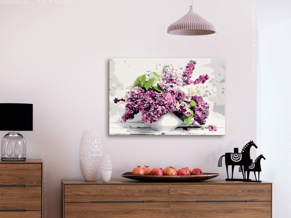 Malen nach Zahlen für Erwachsene 'Vase and Flowers'