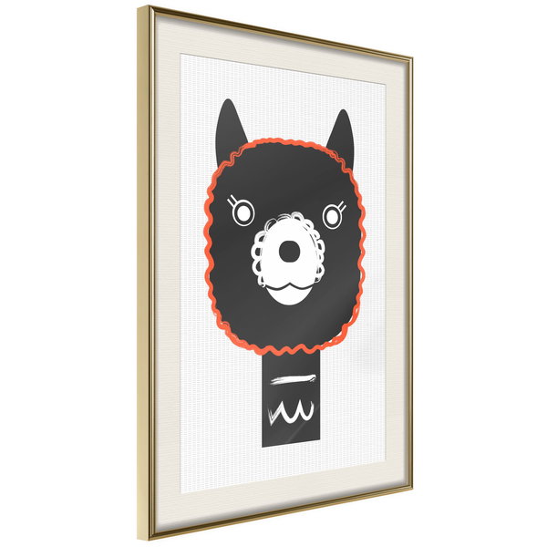 Poster 'Decorative Alpaca'